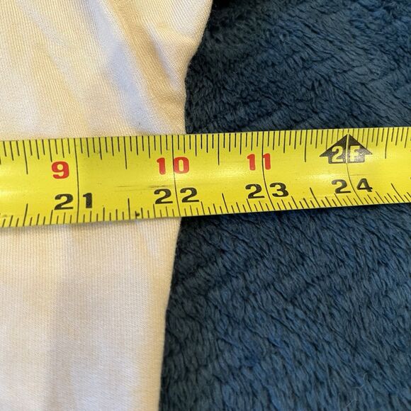 Athleta Long Sleeve Womens XL  Ribbed SLEEVE Modal Blend Swoop Neck Cream - Picture 6 of 7